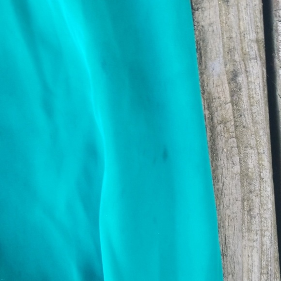 SOLD A.n.a jewel green silky halter top - Picture 4 of 8